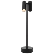 Imagine Lampă de masă reîncărcabilă LED dublă 2x1,2W dimabilă 3CCT 200Lm neagră Arte Illumina Bino