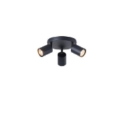 Imagine Spot metal 3light 3xgu10 max 7w 180x135mm negru Arte Illumina Olymp