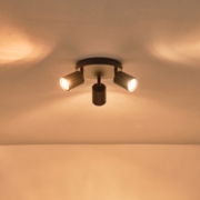 Imagine Spot metal 3light 3xgu10 max 7w 180x135mm negru Arte Illumina Olymp
