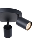 Imagine Spot metal 3light 3xgu10 max 7w 180x135mm negru Arte Illumina Olymp