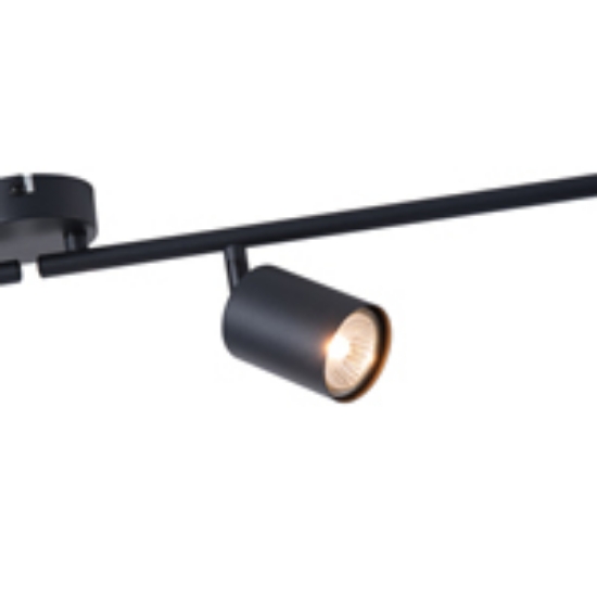 Imagine Spot Metal 4Light 4XGU10 Max 7W 790X165mm Negru Arte Illumina Olymp