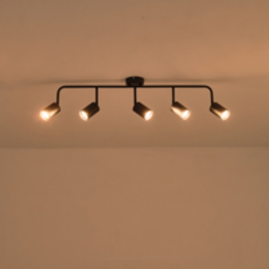 Imagine Spot Metal 5light 5xgu10 Max 7W 800x230mm Negru Arte Illumina Olymp