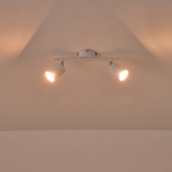 Imagine Spot metal 2light 2xgu10 max 7w 300x155mm alb arte illumina olymp