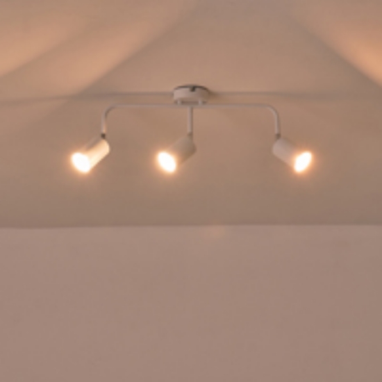 Imagine Spot metal 3light 3xgu10 max 7w 500x230mm alb arte illumina olymp