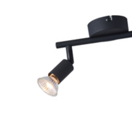 Imagine Spot metal mobil 2 lumini 2xGU10 max 7W 220x80x125mm negru Arte Illumina Vorraș