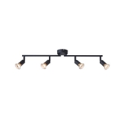 Imagine Spot mobil metal 4Light 4xGU10 Max 7W 600x80x125mm negru Arte Illumina Vorras