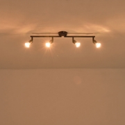Imagine Spot mobil metal 4Light 4xGU10 Max 7W 600x80x125mm negru Arte Illumina Vorras