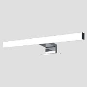 Imagine Pendul pentru baie LED din plastic 5W 450Lm 4000K 300X103X4mm argintiu (2 moduri de montare) Arte Illumina Diplo