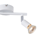 Imagine Spot mobil metal 2 lumini 2xGU10 max 7W 220x80x125mm alb Arte Illumina Vorraș