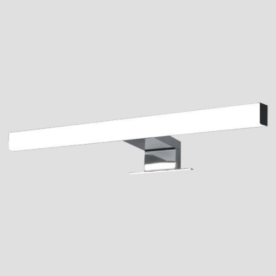 Imagine Pendul pentru baie LED din plastic 7W 650Lm 4000K 500X103X40mm argintiu (2 moduri de montare) Arte Illumina DIPLO
