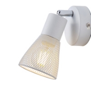 Imagine Spot cu plasă metalică 1XE14 Max 8W 80X80X125mm Alb Arte Illumina MESHY