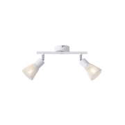 Imagine Spot cu plasă metalică 2 lumini 2XE14 max 8W 255X80X145mm alb Arte Illumina Meshy