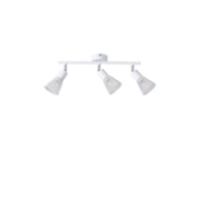 Imagine Spot cu rețea metalică 3 lumini 3XE14 max 8W 390X80X145mm alb Arte Illumina Meshy