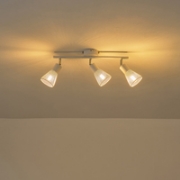 Imagine Spot cu rețea metalică 3 lumini 3XE14 max 8W 390X80X145mm alb Arte Illumina Meshy