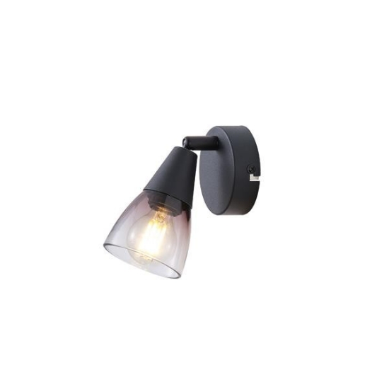 Imagine Spot metal glass 1XE14 max 8W 80X165mm transparent Arte Illumina Classy