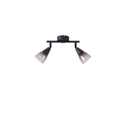 Imagine Spot Metal Glass 2Light 2XE14 Max 8W 220X80X165mm Transparent Arte Illumina Classy