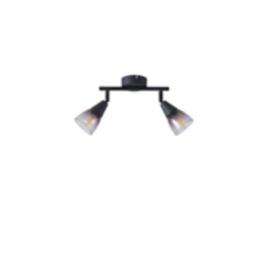 Imagine Spot Metal Glass 2Light 2XE14 Max 8W 220X80X165mm Transparent Arte Illumina Classy