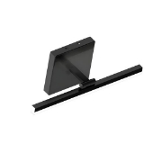 Imagine Pendul pentru baie metal-aluminiu-plastic LED 14W 1260Lm 3CCT (3000-4000-6000K) 400X150mm IP44 negru Arte Illumina Feos