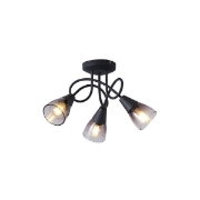 Imagine Spot metal sticlă 3 lumini 3XE14 max 8W 380X185mm transparent Arte Illumina Classy