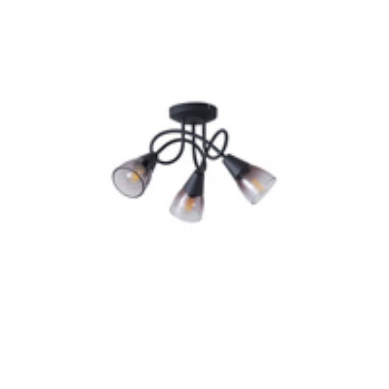 Imagine Spot metal sticlă 3 lumini 3XE14 max 8W 380X185mm transparent Arte Illumina Classy