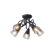 Imagine Spot metal glass 5light 5xe14 max 8w 380x185mm transparent Arte Illumina Classy