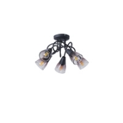 Imagine Spot metal glass 5light 5xe14 max 8w 380x185mm transparent Arte Illumina Classy