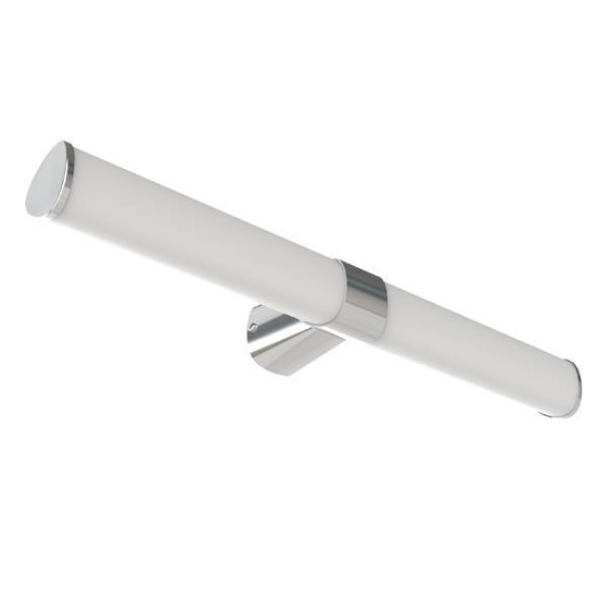 Imagine Aplica de baie plastic triunghiular LED 15W 1500Lm 3CCT(3000-4000-6500K) 600X68mm IP44 argintie Arte Illumina Salo