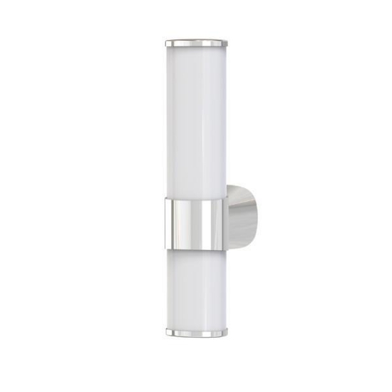 Imagine Aplica de baie LED din plastic 6W 600Lm 3CCT (3000-4000-6000K) 128x350x400mm IP44 argintie Arte Illumina Breeze