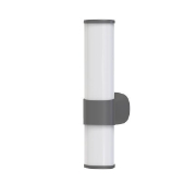 Imagine Aplica de baie LED din plastic 6W 600Lm 3CCT (3000-4000-6000K) 400X68mm IP44 negru Arte Illumina Breeze