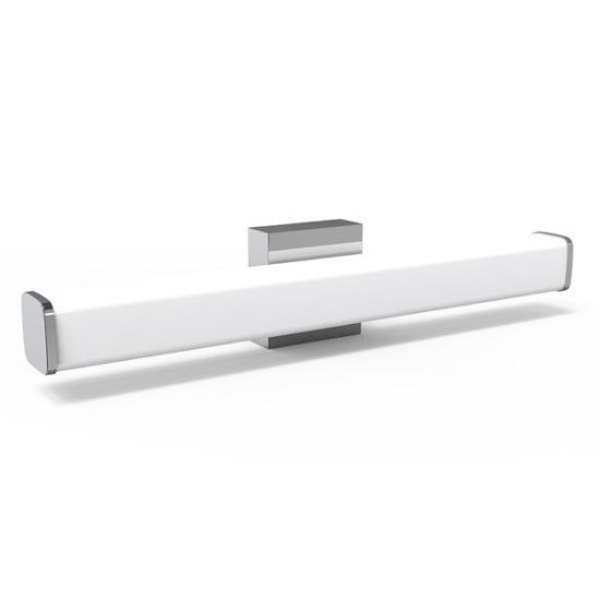 Imagine Aplica de baie metal-plastic pătrată LED 15W 1500Lm 3CCT (3000-4000-6000K) 600X102mm IP44 argintie Arte Illumina PALC