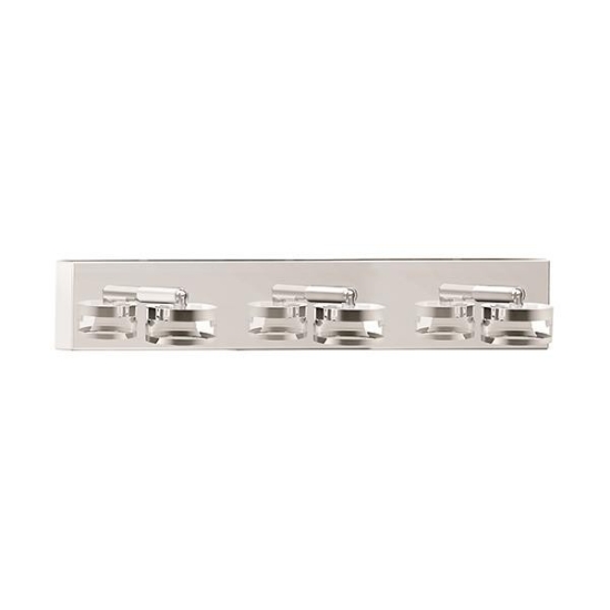 Imagine Aplica de baie metal-aluminiu-acril LED 3X3W 750Lm 3CCT (3000-4000-6000K) 500X115X80mm IP44 argintie Arte Illumina Fresh