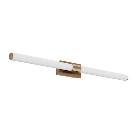 Imagine Aplica de baie LED din aluminiu și plastic 8W 720Lm 4000K 600X65mm IP44 bronz Arte Illumina Neos