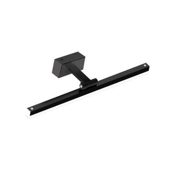 Imagine Candelabru baie metal-aluminiu-acril LED 14W 1260Lm 3CCT(3000-4000-6000K) 400X60mm (bază 80X40mm) IP44 negru Arte Illumina Feos