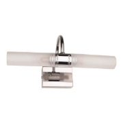 Imagine Aplica de baie cu suport metalic-sticlă 2XG9 Max 7W 280X135X140mm IP44 Satin Arte Illumina Oceano