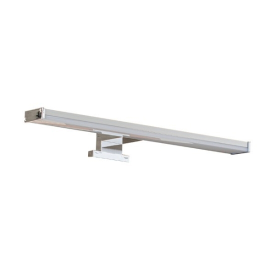 Imagine Lustră pentru baie din aluminiu-plastic LED 8W 640Lm 3000K 400X106X42 IP44 argintie Arte Illumina Nero