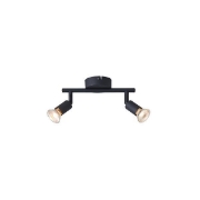 Imagine Spot mobil metal 2 lumini 2xGU10 max 7W 220x80x125mm negru Arte Illumina Vorraș