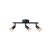 Imagine Spot metal mobil 3 lumini 3xGU10 max 7W 300x80x125mm negru Arte Illumina Vorras