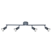 Imagine Spot mobil metal 4Light 4xGU10 Max 7W 600x80x125mm gri Arte Illumina Vorras