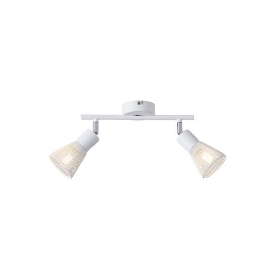 Imagine Spot cu plasă metalică 2 lumini 2XE14 Max 8W 255X80X145mm Alb Arte Illumina Meshy