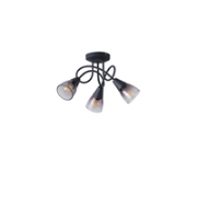 Imagine Spot Metal Glass 3light 3xe14 Max 8W 380X185mm Transparent Arte Illumina Classy