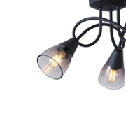 Imagine Spot Metal Glass 3light 3xe14 Max 8W 380X185mm Transparent Arte Illumina Classy