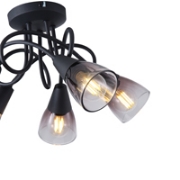 Imagine Spot Metal Glass 5Light 5XE14 Max 8W 380X185mm Transparent Arte Illumina Classy