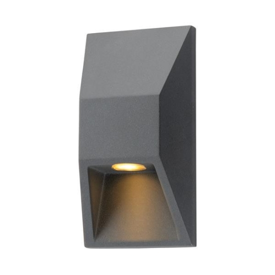 Imagine Aplica de perete suspendată din aluminiu 1W 164X82X54.5mm grafit Arte Illumina
