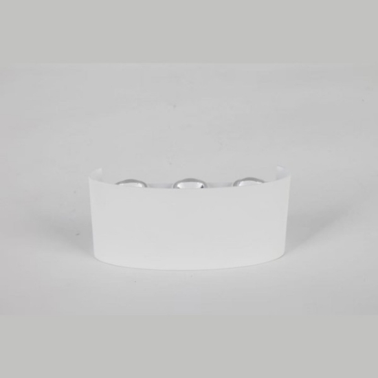 Imagine Aplica de perete din aluminiu up-down 6x1W 469Lm 3000K 170x80x40mm IP54 alb Arte Illumina