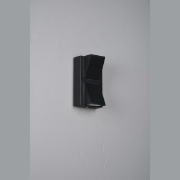 Imagine Aplica de perete din aluminiu up-down 6W 444Lm 3000K 142X80X65mm IP54 neagră Arte Illumina
