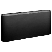 Imagine Aplica de perete din aluminiu up-down 12W 552Lm 3CCT (3000-4000-6500K) 175X85X30mm IP54 Negru Arte Illumina