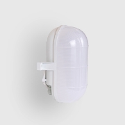 Imagine Aplica LED ovală 15W 222X95X104mm cu capac din plastic alb Arte Illumina