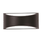 Imagine Aplica ovală PRO neagră E27 max 10W LED 220X99X100mm IP54 Arte Illumina