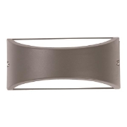 Imagine Aplica ovală E27 max 10W LED 220X99X100mm IP54 gri Pro Arte Illumina