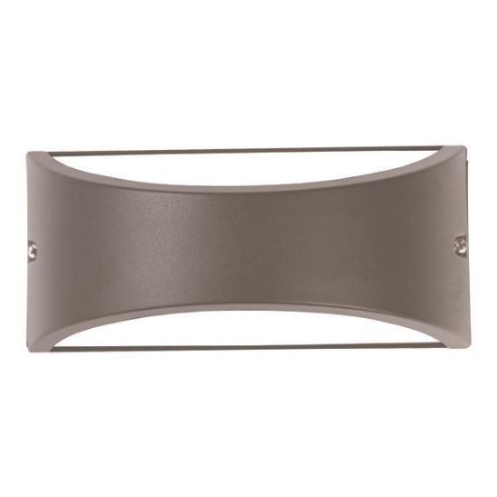 Imagine Aplica ovală E27 max 10W LED 220X99X100mm IP54 gri Pro Arte Illumina